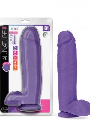 Blush Au Naturel Bold Huge 10.5" Dildo - Purple