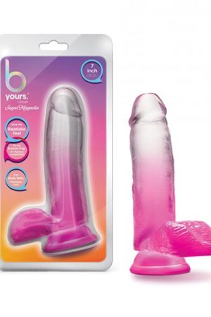 Blush B Yours 7" Sugar Magnolia Dildo - Fuchsia