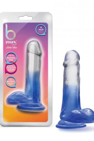 Blush B Yours 6" Stella Blue Dildo - Blue