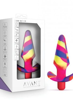 Blush Avant Free Spirit Silicone Vibrating Plug - Scarlet