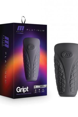 Blush M Elite Platinum Gript Silicone Stroker - Black