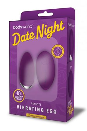 Xgen Bodywand Date Night Remote Vibrating Egg - Purple