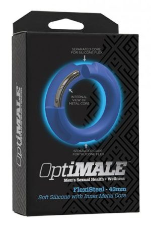 Optimale Flexisteel Cock Ring - 43mm Blue