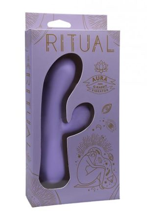Ritual Aura Rechargeable Silicone Rabbit Vibe - Lilac