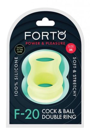 Forto F-20 55/72mm Liquid Silicone Balls Stretcher - Glow In The Dark