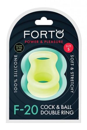 Forto F-20 50/67mm Liquid Silicone Balls Stretcher - Glow In The Dark