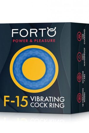 Forto F-15 Vibrating Cock Ring - Blue