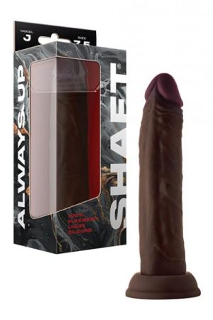 Shaft Model J Flexskin Liquid Silicone 7.5" Dong - Mahogany