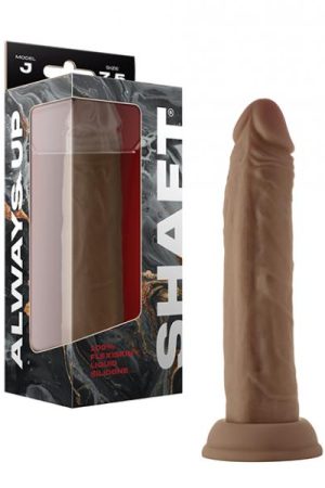 Shaft Model J Liquid Silicone 7.5" Dong - Oak