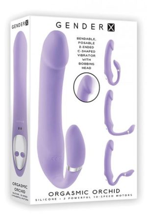 Gender X Orgasmic Orchid Posable Vibrator - Purple