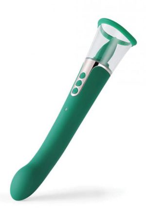 Succion Sucking G-spot Vibrator - 3 Function Green