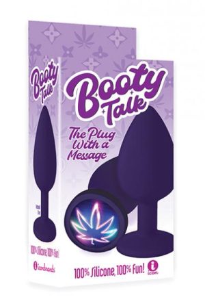 The 9's Booty Calls Neon Leaf Plug - Purple