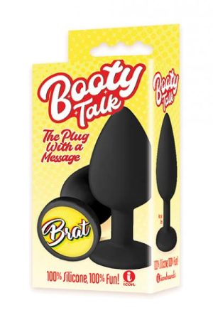 The 9's Booty Calls Brat Plug - Black