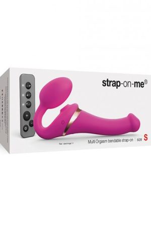Strap On Me Multi Orgasm Bendable Strapless Strap On Small - Fuchsia