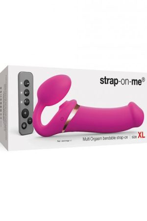 Strap On Me Multi Orgasm Bendable Strapless Strap On Extra Large - Fuchsia