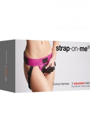 Strap On Me Leatherette Curious Harness - Fuchsia
