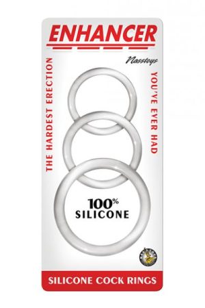 Enhancer Silicone Cockrings - Clear
