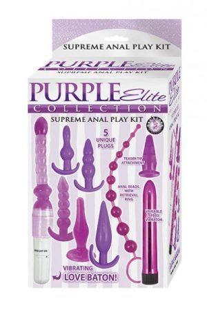 Purple Elite Collection Supreme Anal Play Kit - Purple