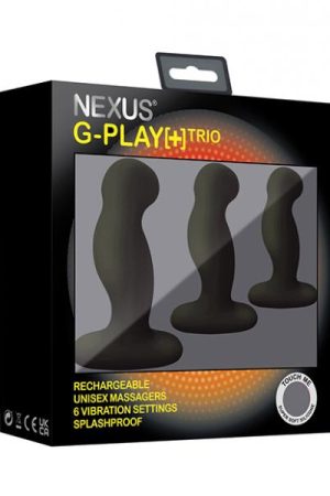 Nexus G Play Trio Rechargeable Massagers - Black