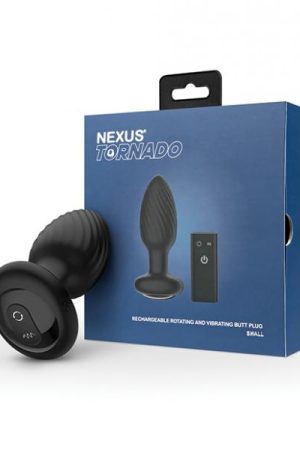 Nexus Tornado Rotating & Vibrating Butt Plug - Black