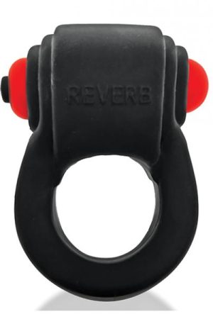 Hunkyjunk Revring Cock Ring W/vibe - Tar W/red Vibe
