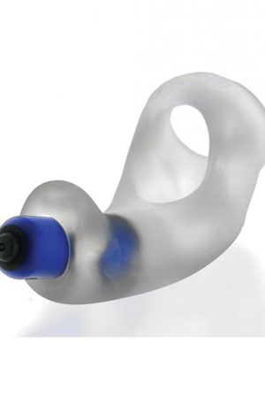 Hunky Junk Buzzfuck Sling W/taint Vibe - Clear Ice