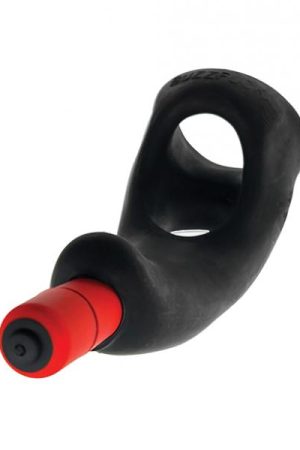 Hunky Junk Buzzfuck Sling W/taint Vibe - Tar Ice