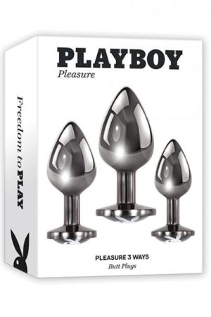 Playboy Pleasure Pleasure 3 Ways Butt Plugs