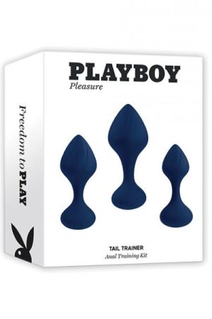 Playboy Pleasure Tail Trainer Anal Training Kit - Navy