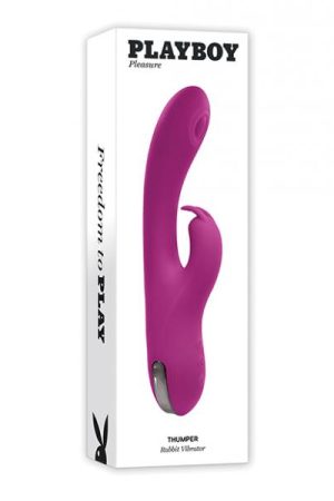 Playboy Pleasure Thumper Rabbit Vibrator - Wild Aster