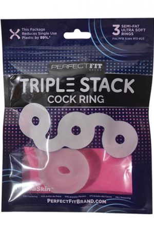 Perfect Fit Triple Donut Ring - Clear