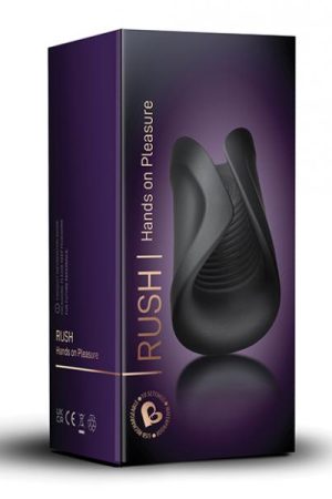 Rocks Off Rush Rechargeable Stroker - Black