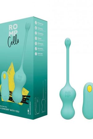 Romp Cello Remote Control G-spot Vibrating Egg - Blue