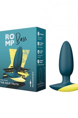 Romp Bass Vibrating Anal Plug - Teal