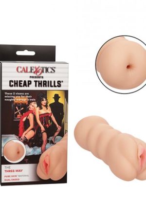 Cheap Thrills The Three-way Dual Ended Masturbator - Ivory
