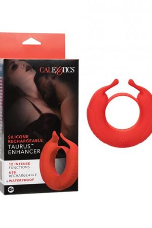 Silicone Rechargeable Taurus Enhancer - Red
