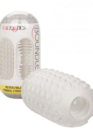 Boundless Reversible Ribbed Stroker - White