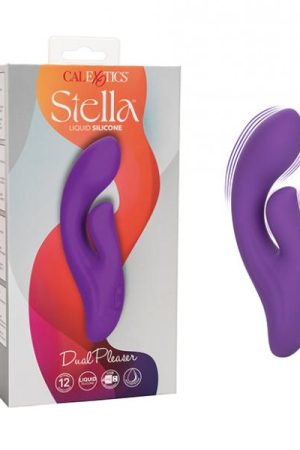 Stella Liquid Silicone Dual Pleaser - Purple