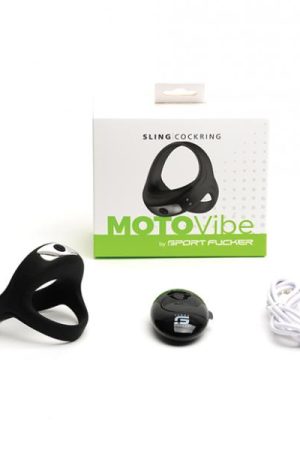 Sport Fucker Motovibe Sling Cockring W/remote - Black
