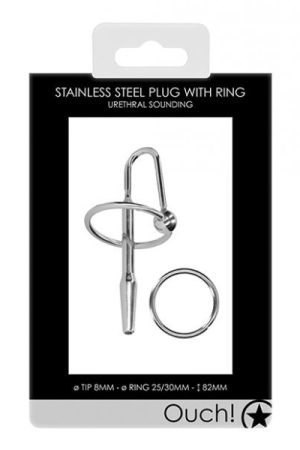 Shots Ouch Urethral Sounding Metal Plug
