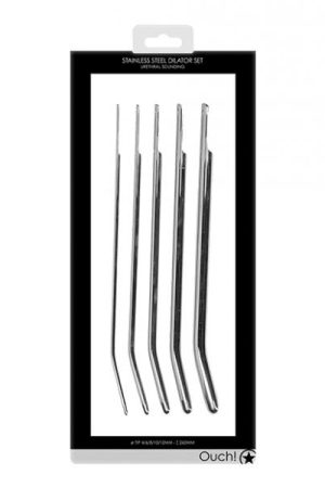 Shots Ouch Urethral Sounding Metal Dilator Set