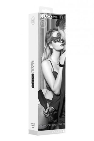Shots Ouch Black & White Introductory Bondage Kit #3 - Black