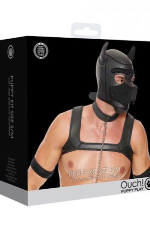 Shots Ouch Puppy Play Complete Kit - Sm Black