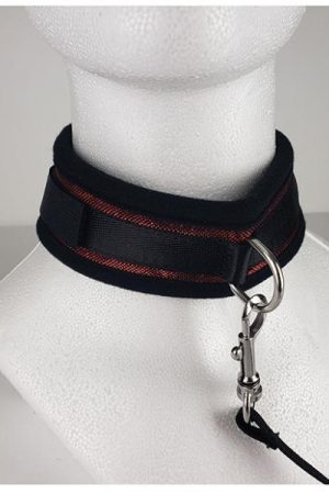 Spartacus Collar & Leash - Neoprene Red