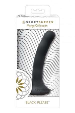 Sportsheets 5.75" Please Silicone Dildo - Black