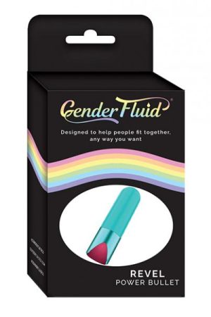 Gender Fluid Revel Power Bullet - Aqua