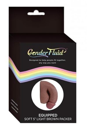 Gender Fluid 5" Equipped Soft Packer - Light Brown