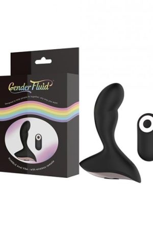 Gender Fluid Rumble Anal Vibe W/remote - Black