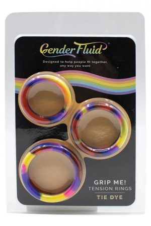 Gender Fluid Grip Me! Tension Ring Set - Tie Dye