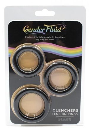 Gender Fluid Clenchers Tension Ring Set - Black